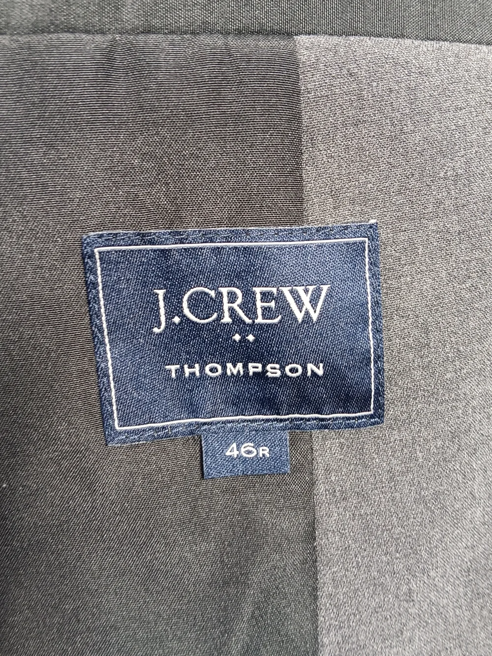 J Crew Blazer Mens 46r Gray Thompson Performance Suit Jacket Slim Fit 2 Button